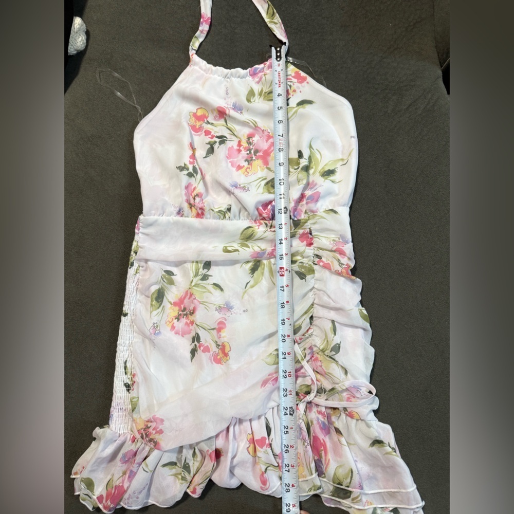 Guess White Floral Mini Dress - Picture 8 of 9